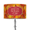 Fall Leaves 12" Drum Lampshade - ON STAND (Fabric)