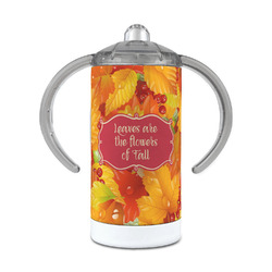 Fall Leaves 12 oz Stainless Steel Sippy Cup