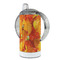 Fall Leaves 12 oz Stainless Steel Sippy Cups - FULL (back angle)