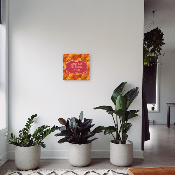 Fall Leaves 12x12 - Canvas Print - In Context