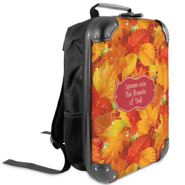 Custom Fall Leaves Kids Hard Shell Backpack
