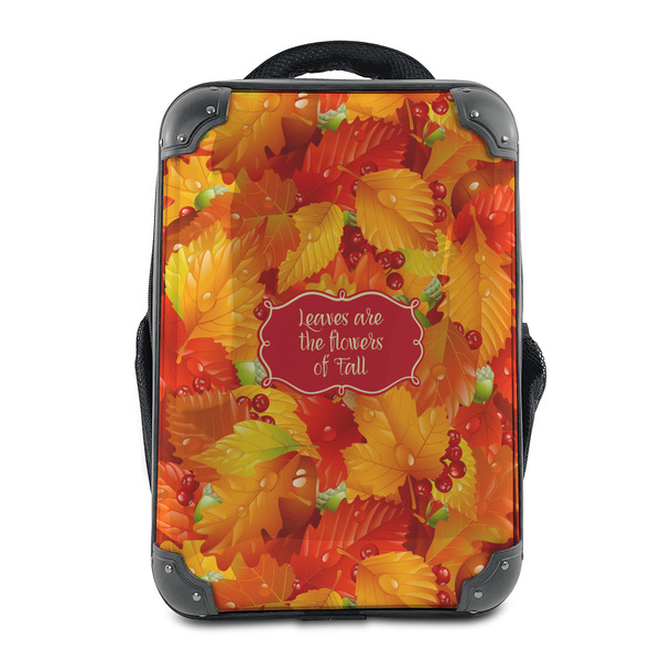 Custom Fall Leaves 15" Hard Shell Backpack