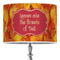 Fall Leaves 16" Drum Lampshade - ON STAND (Poly Film)