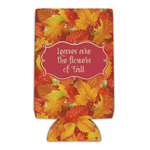 Fall Leaves Can Cooler