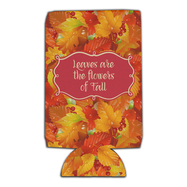 Fall Leaves 16oz Can Sleeve - Set of 4 - FRONT