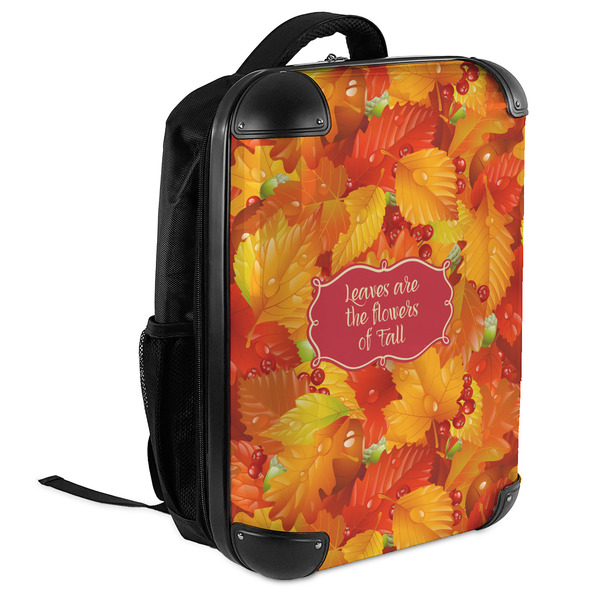 Fall Leaves 18" Hard Shell Backpacks - ANGLED VIEW