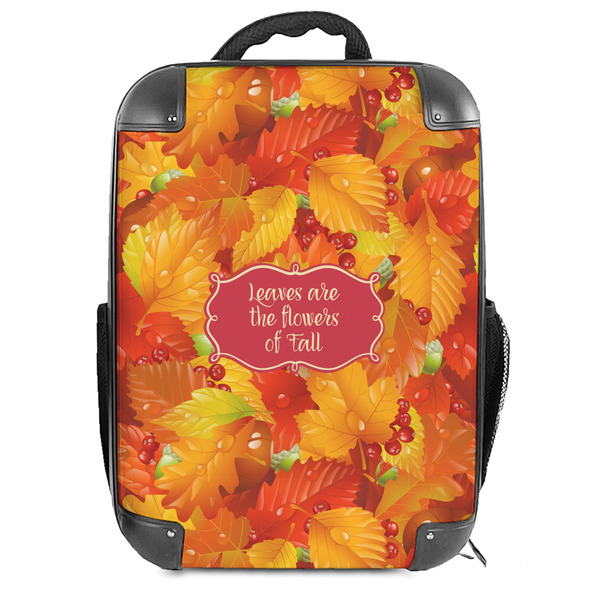 Custom Fall Leaves Hard Shell Backpack