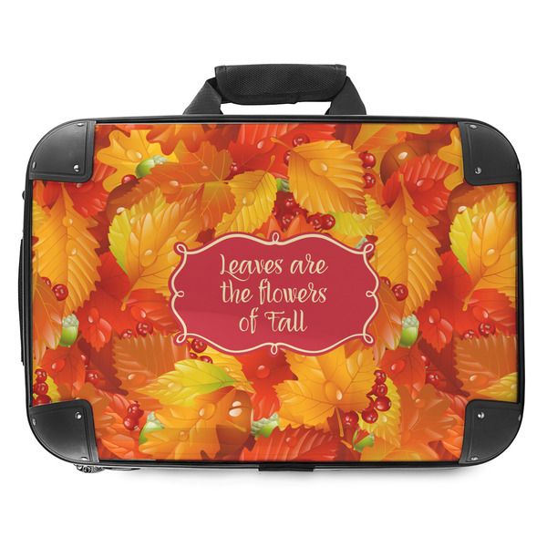 Custom Fall Leaves Hard Shell Briefcase - 18"