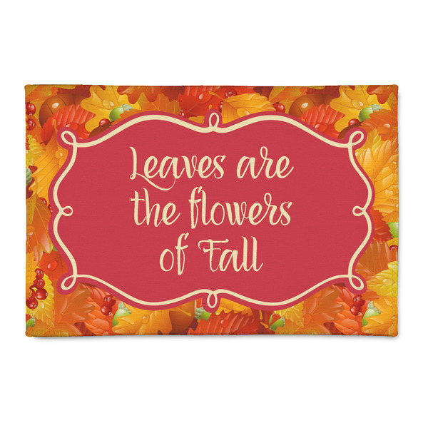 Custom Fall Leaves Patio Rug