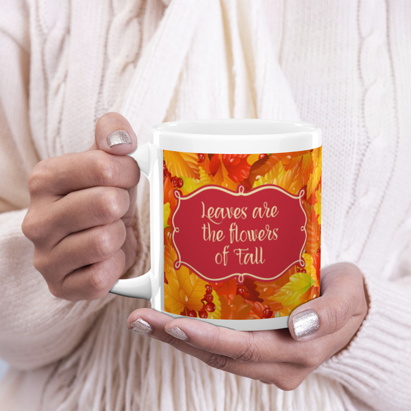 Fall Leaves 20oz Coffee Mug - LIFESTYLE