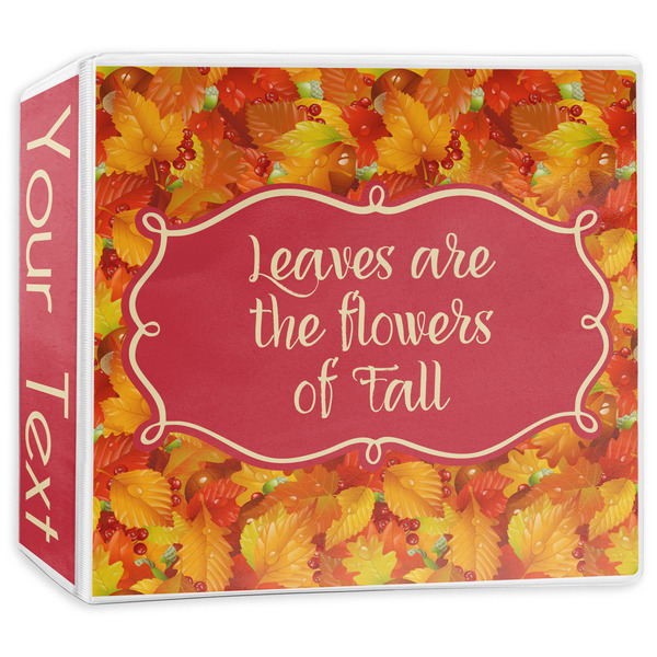 Custom Fall Leaves 3-Ring Binder - 3 inch