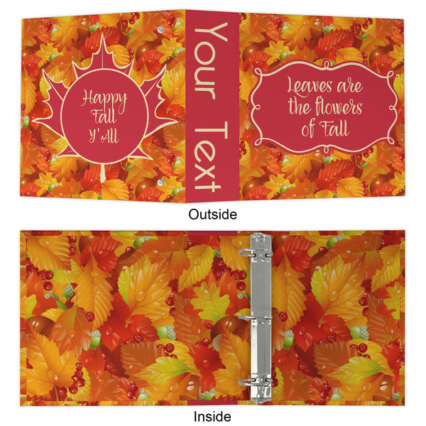 Fall Leaves 3 Ring Binders - Full Wrap - 2" - APPROVAL