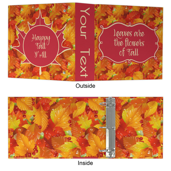 Fall Leaves 3 Ring Binders - Full Wrap - 3" - APPROVAL