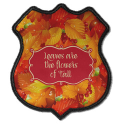 Fall Leaves Iron On Shield Patch C