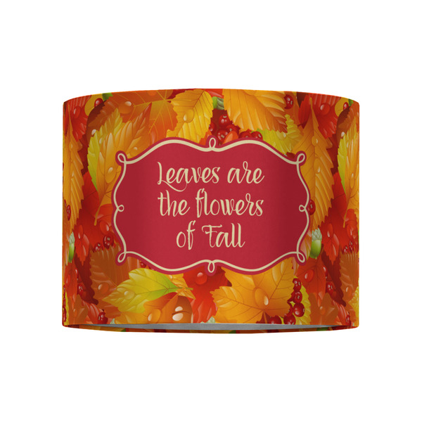Fall Leaves 8" Drum Lampshade - FRONT (Fabric)
