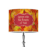Fall Leaves 8" Drum Lamp Shade - Poly-film
