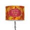 Fall Leaves 8" Drum Lampshade - ON STAND (Poly Film)