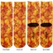 Fall Leaves Adult Crew Socks - Double Pair - Front and Back - Apvl