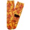 Fall Leaves Adult Crew Socks - Single Pair - Front and Back