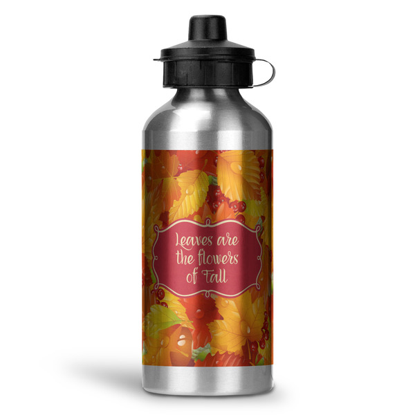 Custom Fall Leaves Water Bottles - 20 oz - Aluminum