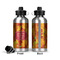 Fall Leaves Aluminum Water Bottle - Front and Back