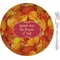 Fall Leaves 8" Glass Appetizer / Dessert Plates - Single or Set