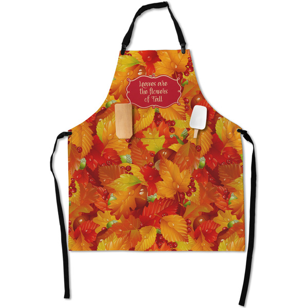 Custom Fall Leaves Apron With Pockets