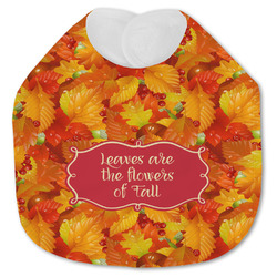 Fall Leaves Jersey Knit Baby Bib