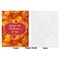 Fall Leaves Baby Blanket (Single Side - Printed Front, White Back)