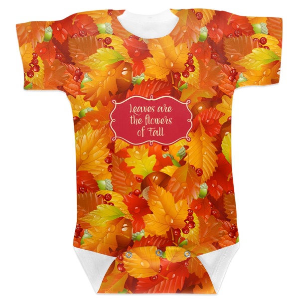 Custom Fall Leaves Baby Bodysuit