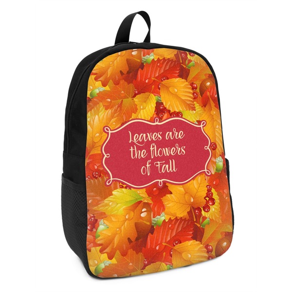 Custom Fall Leaves Kids Backpack
