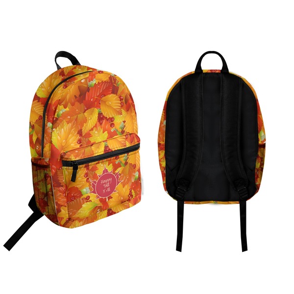 Fall Leaves Backpack front and back - Apvl