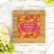 Fall Leaves Bamboo Trivet with 6" Tile - LIFESTYLE