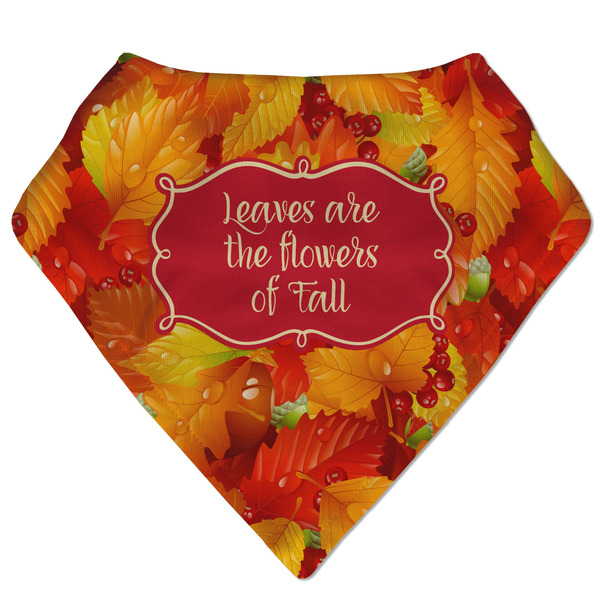 Custom Fall Leaves Bandana Bib