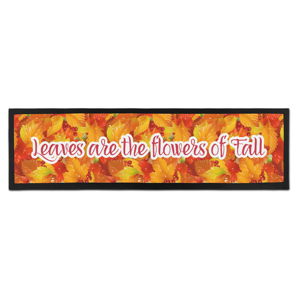 Custom Fall Leaves Bar Mat