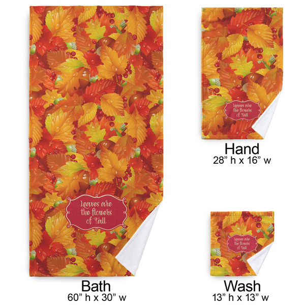 Fall Leaves Bath Towel Sets - 3-piece - Approval