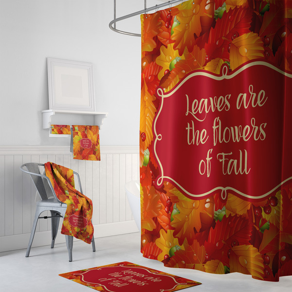 Fall Leaves Bath Towel Sets - 3-piece - In Context