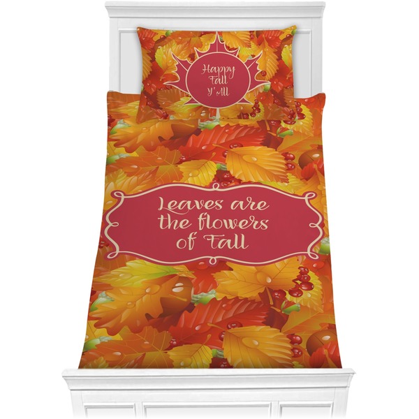 Custom Fall Leaves Comforter Set - Twin
