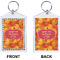 Fall Leaves Bling Keychain (Front + Back)
