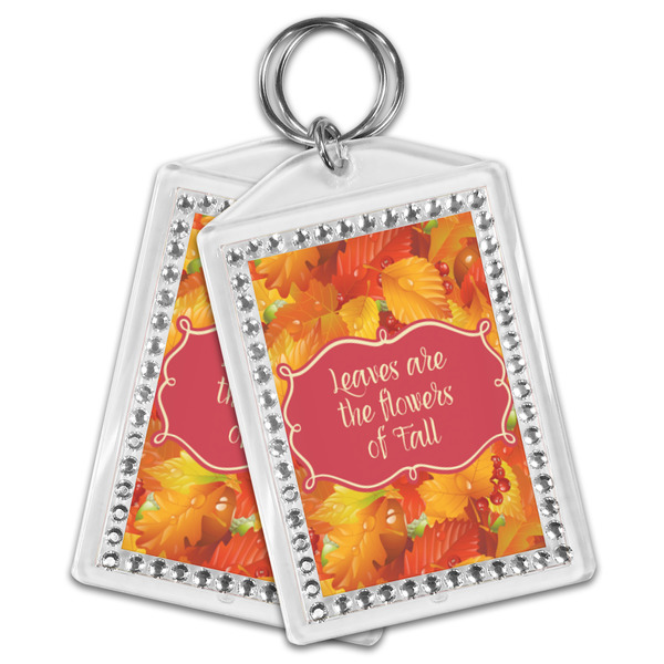 Fall Leaves Bling Keychain - MAIN