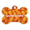 Fall Leaves Bone Shaped Dog ID Tag