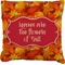 Fall Leaves Faux-Linen Throw Pillow 16"