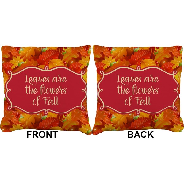 Fall Leaves Burlap Pillow Approval