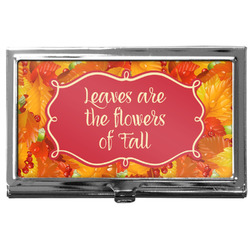Fall Leaves Business Card Case