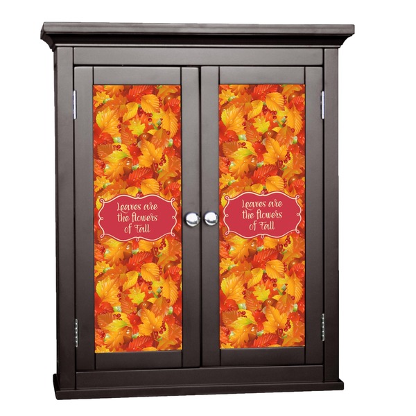 Custom Fall Leaves Cabinet Decal - Large