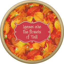 Fall Leaves Cabinet Knob - Gold (Personalized)