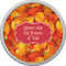Fall Leaves Cabinet Knob - Nickel - Front