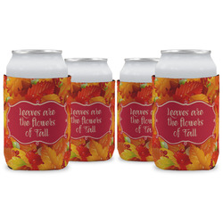 Fall Leaves Can Cooler (12 oz) - Set of 4