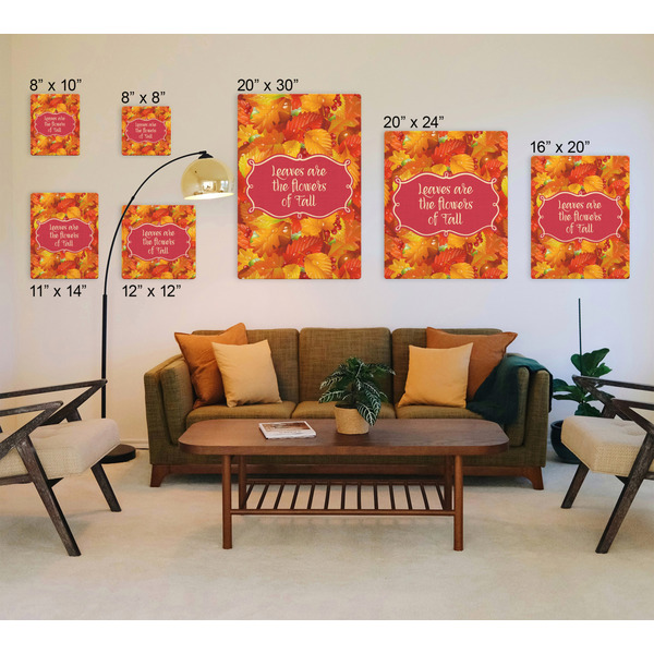 Fall Leaves Canvas Prints - Multiple Sizes
