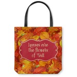 Fall Leaves Canvas Tote Bag - Small - 13"x13"